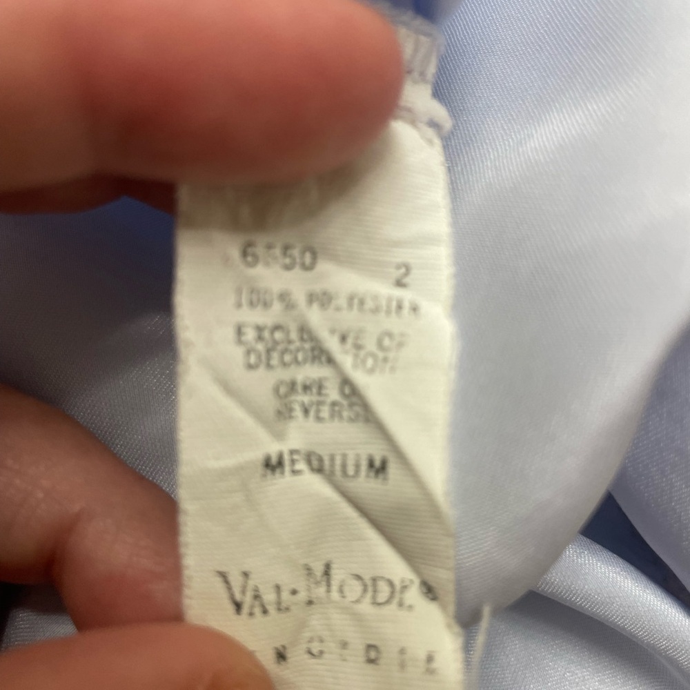 Val Mode Made in USA vintage Silky Lace Trim Chemise with robe. Size medium - Picture 9 of 9